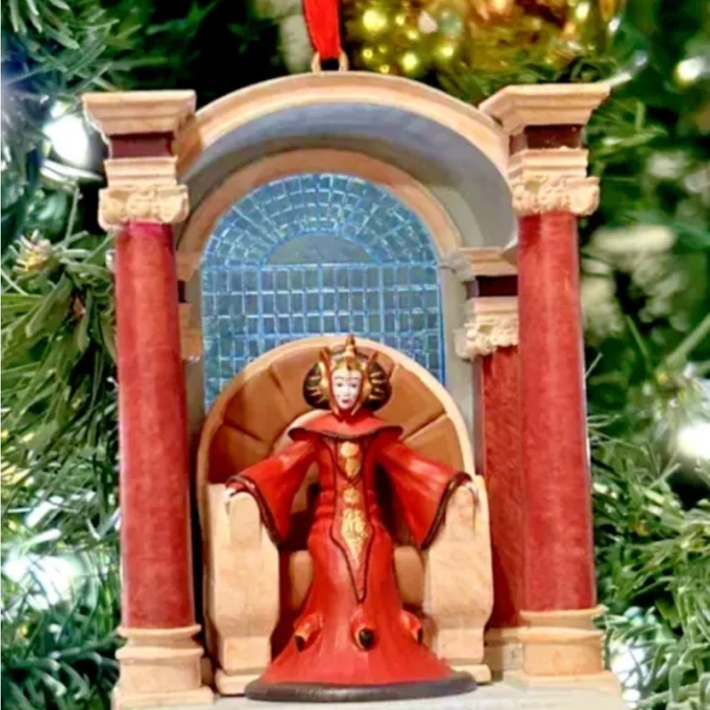 2023 Disney Sketchbook Star Wars Queen Padme Amidala Gown Throne Room Ornament